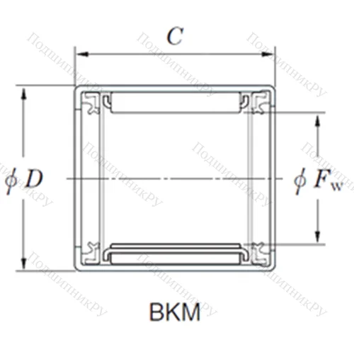 Подшипник игольчатый радиальный BKM 263112A от производителя  KOYO