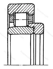 Модификация подшипника 30-52536Л1М размер 180x320x98/86 от производителя  ГПЗ-16 Модификация подшипника 30-52536Л1М размер 180x320x98/86 от производителя  ГПЗ-16
