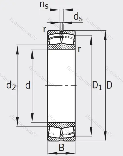Сферический роликовый подшипник 21314 E 1 XL C 3 от производителя  FAG