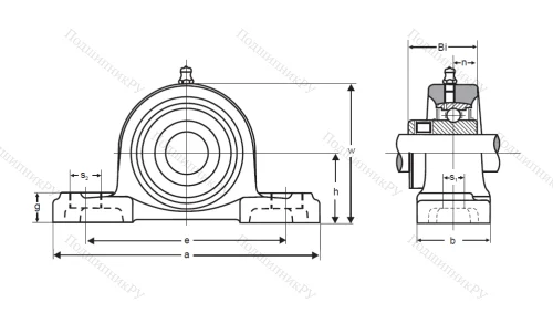 Подшипниковый узел UCP 210 ASAHI в Краснодаре