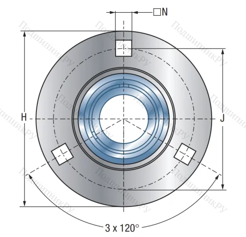 Подшипниковый корпус PF 206 в Краснодаре