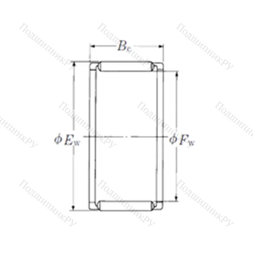 Подшипник игольчатый радиальный FWF-172116