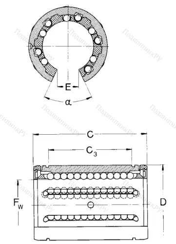 Подшипник линейный LBCT 30 A-2LS в Краснодаре