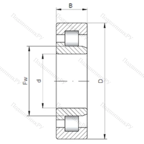 Подшипник роликовый радиальный NJ 302 E от производителя  CX Подшипник роликовый радиальный NJ 302 E от производителя  CX