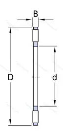 Подшипник  K 81218TN (999218) размер 90x135x14 от производителя  SKF Подшипник  K 81218TN (999218) размер 90x135x14 от производителя  SKF