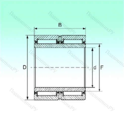 Подшипник игольчатый радиальный NA 6918 ZW от производителя  NBS