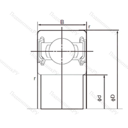 Подшипник шариковый радиальный 6301-2NKE 9