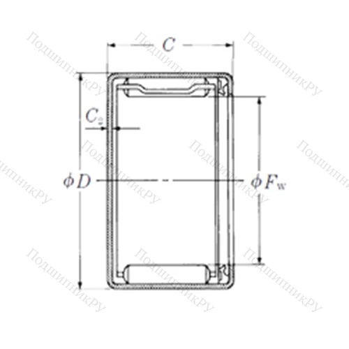 Подшипник игольчатый радиальный MFJT-1012