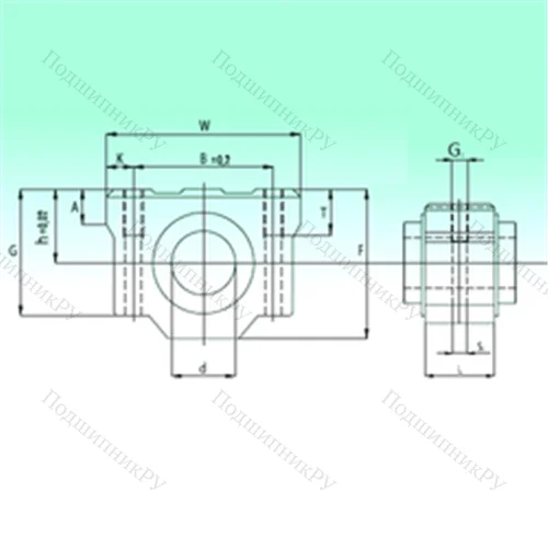Подшипник шариковый линейный SCV 40-UU AS