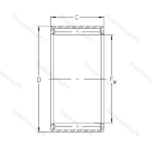 Подшипник игольчатый радиальный SNH 87