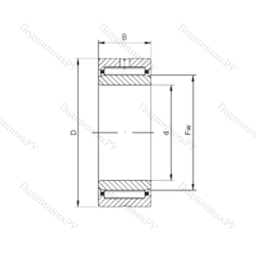 Подшипник игольчатый радиальный NA 4910 от производителя  CX