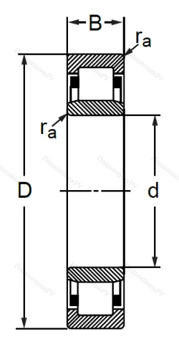 Цилиндрический роликовый подшипник 32212 (NU 212) в Краснодаре
