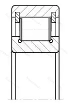 Подшипник  102311 (NCL 311) размер 55x120x29 от производителя  ГПЗ-26 Подшипник  102311 (NCL 311) размер 55x120x29 от производителя  ГПЗ-26