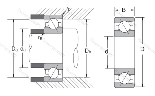 Сверхточный подшипник 7010 CTRSULP 3