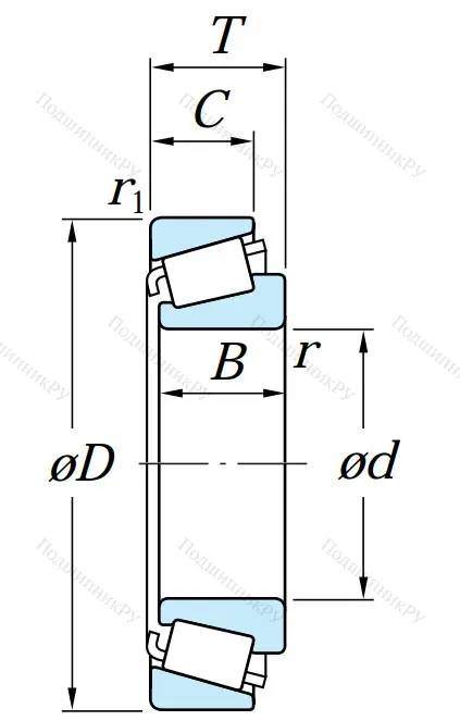 Конический роликовый подшипник HI-CAP 30305 DJR (31305) QEUOTOUAYV