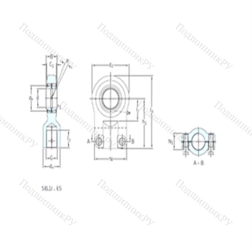 Подшипник скольжения сферический SIR 30ES от производителя  SKF