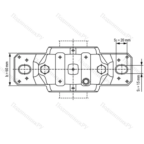 Разборный корпус опорного блока SNL 509 / Вал 40мм от производителя  LPZ