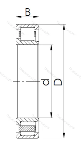 Цилиндрический роликовый подшипник 42308 Л (NJ 308 M) в Краснодаре