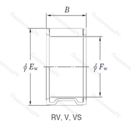 Подшипник игольчатый радиальный VS 15/13 от производителя  KOYO Подшипник игольчатый радиальный VS 15/13 от производителя  KOYO