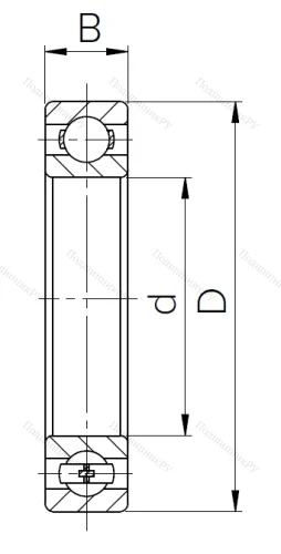 Шариковый однорядный подшипник 315 (6315) в Краснодаре