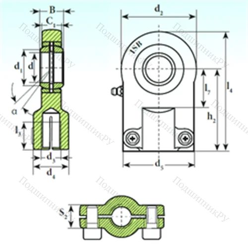 Подшипник скольжения сферический TAPR 709 DO от производителя  ISB