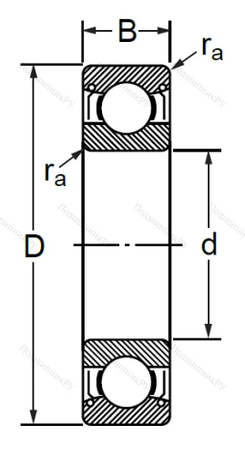 Шариковый однорядный подшипник 80302 (6302 ZZ) в Краснодаре