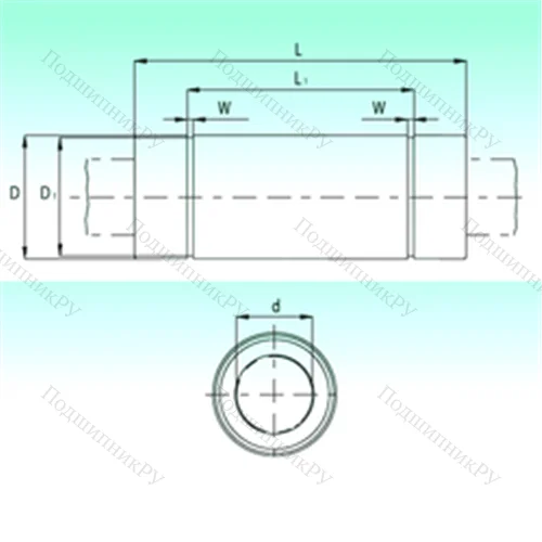 Подшипник шариковый линейный KBL 25112