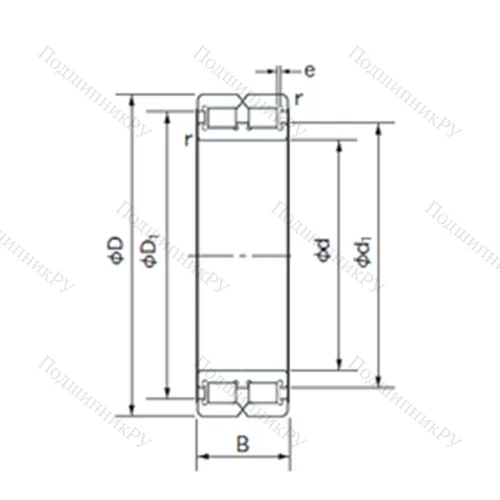 Подшипник роликовый радиальный RC 4940