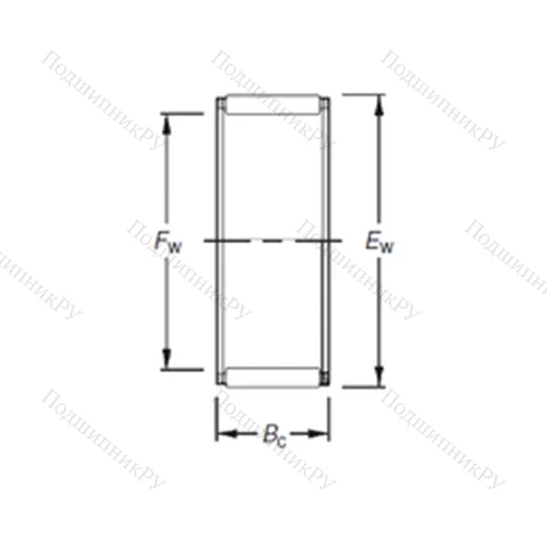 Подшипник игольчатый радиальный K 21X 25X 17F