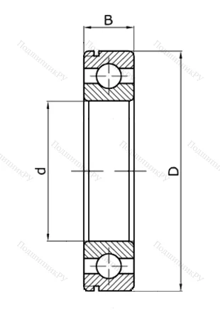 Шариковый однорядный подшипник 50106 (6006 N) в Краснодаре