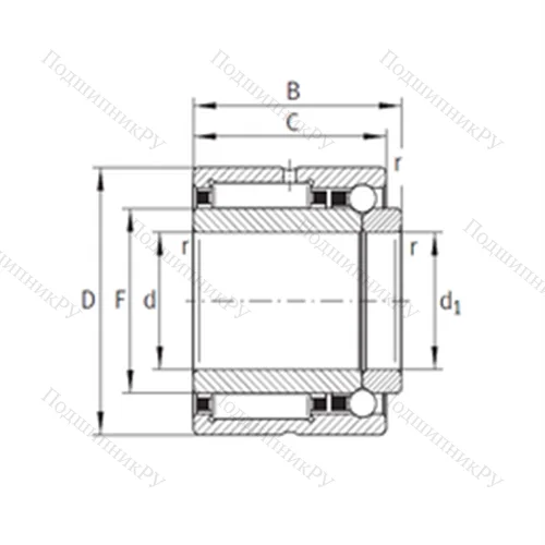Подшипник комбинированный NKIB 59/22