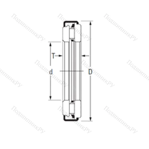 Подшипник игольчатый упорный AXZ 6 17 30,4 от производителя  TIMKEN