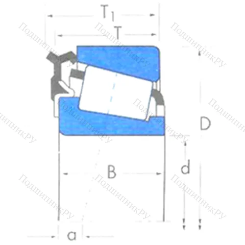 Подшипник роликовый радиально-упорный U 298/U 261L от производителя  TIMKEN