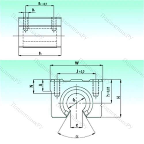 Подшипник шариковый линейный SBR 40-UU AS от производителя  NBS