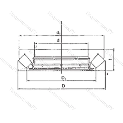 Подшипник роликовый упорно-радиальный 29330M
