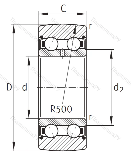 Подшипник LR 5201 2RS от производителя  INA