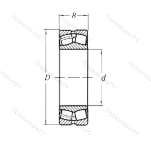 Подшипник роликовый радиальный самоцентрирующийся 22309MW 33 от производителя  CRAFT