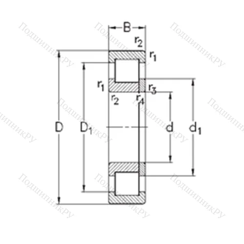 Подшипник роликовый радиальный