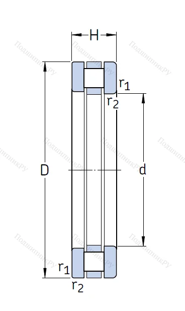 Упорный роликовый подшипник 81106 TN
