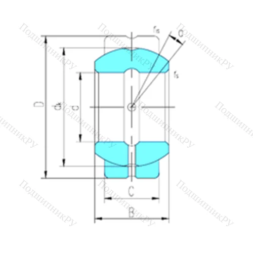 Подшипник скольжения сферический GEGZ 139ES от производителя  LS