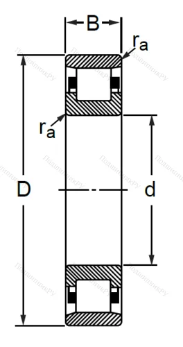Цилиндрический роликовый подшипник 2316 Л (N 316 M) в Краснодаре