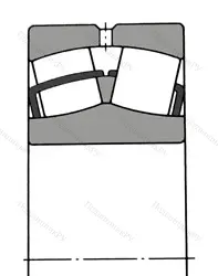 Модификация подшипника 4053130 размер 150x225x75 ГПЗ-34