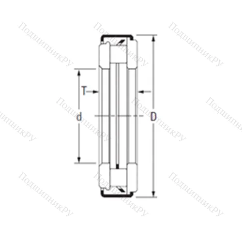 Подшипник игольчатый упорный ARZ 7 17 30,4 от производителя  TIMKEN