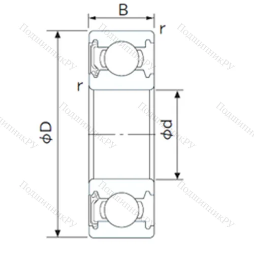 Подшипник шариковый радиальный 6903NSE