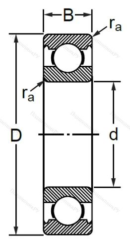 Шариковый однорядный подшипник 6-311 A (6311) в Краснодаре