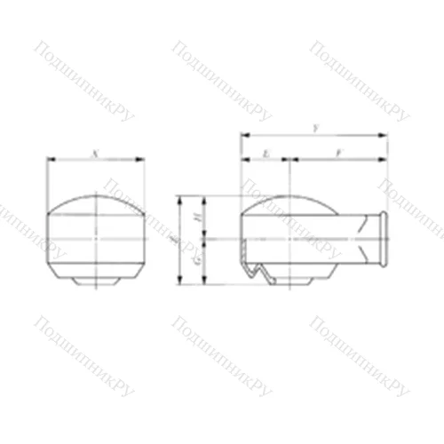 Подшипник скольжения сферический PRC 18