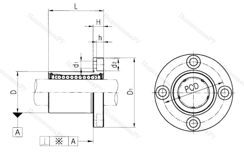 Подшипник LMF 16 UU в Краснодаре