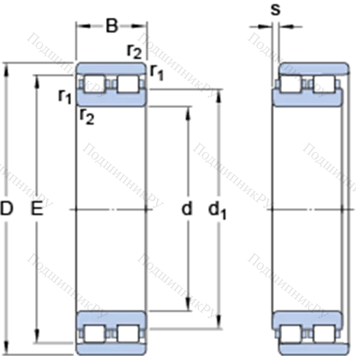 Прецизионные двухрядные цилиндрические роликоподшипники NN 3026 TN 9/SP от производителя  SKF