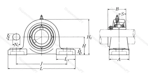 Подшипниковый узел UCP 203 D 1 (NSK) в Краснодаре