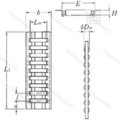 Подшипник роликовый линейный BF 3020/1000